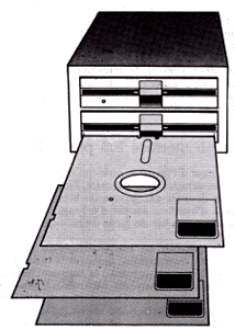 Lecteur/enregistreur de disquettes.
