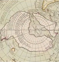 Carte de l'Antarctique dresse par le cartographe franais Philippe Buache en 1739