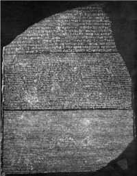 Rosetta Stone is a deciphering tool in 3 different scripts.