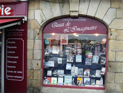 Librairie Quai de l'Imaginaire, à Audierne, où l'on trouve L'AFFAIRE MORMON et LE CODE TEMPLIER